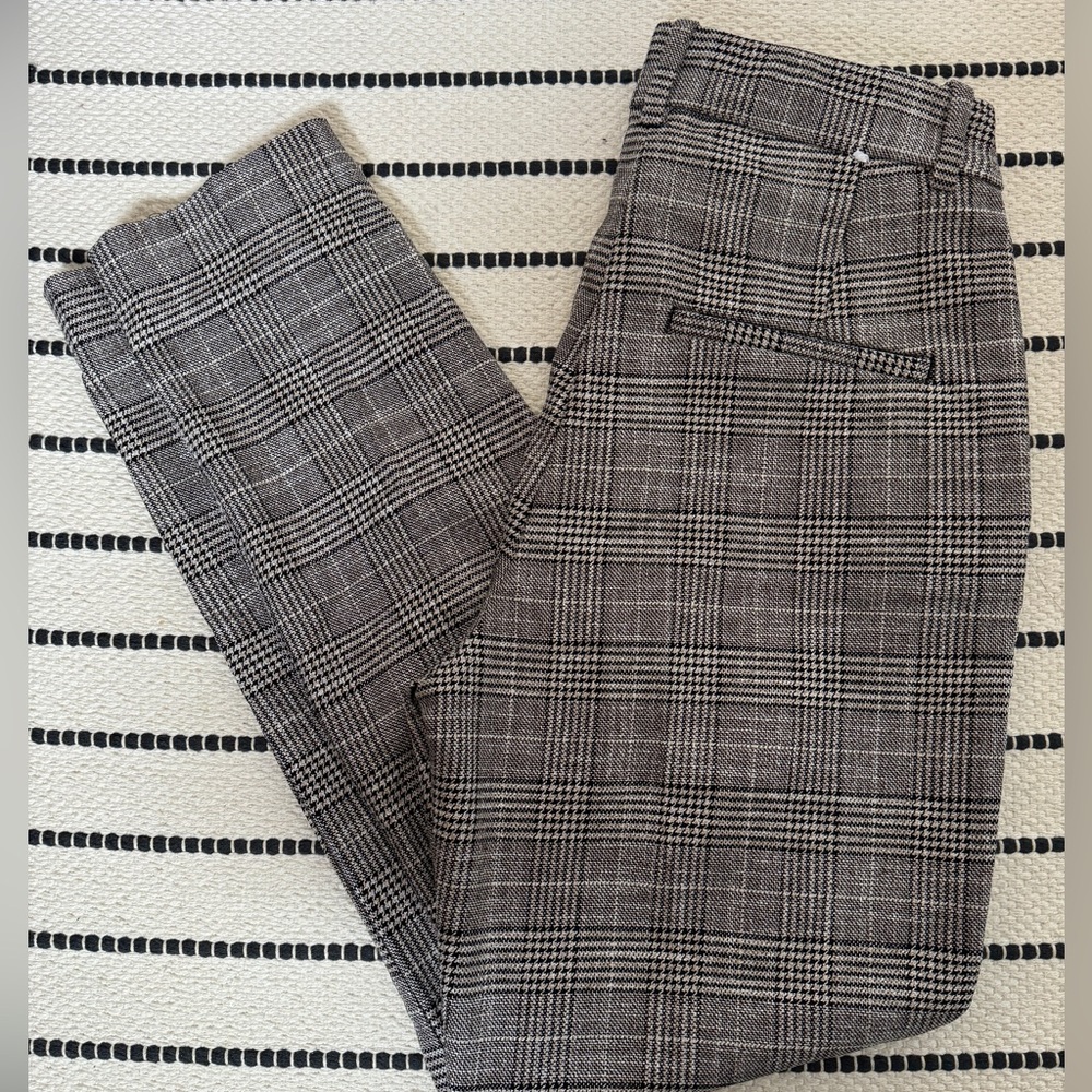 Brand New Gray and Black Plaid Pants